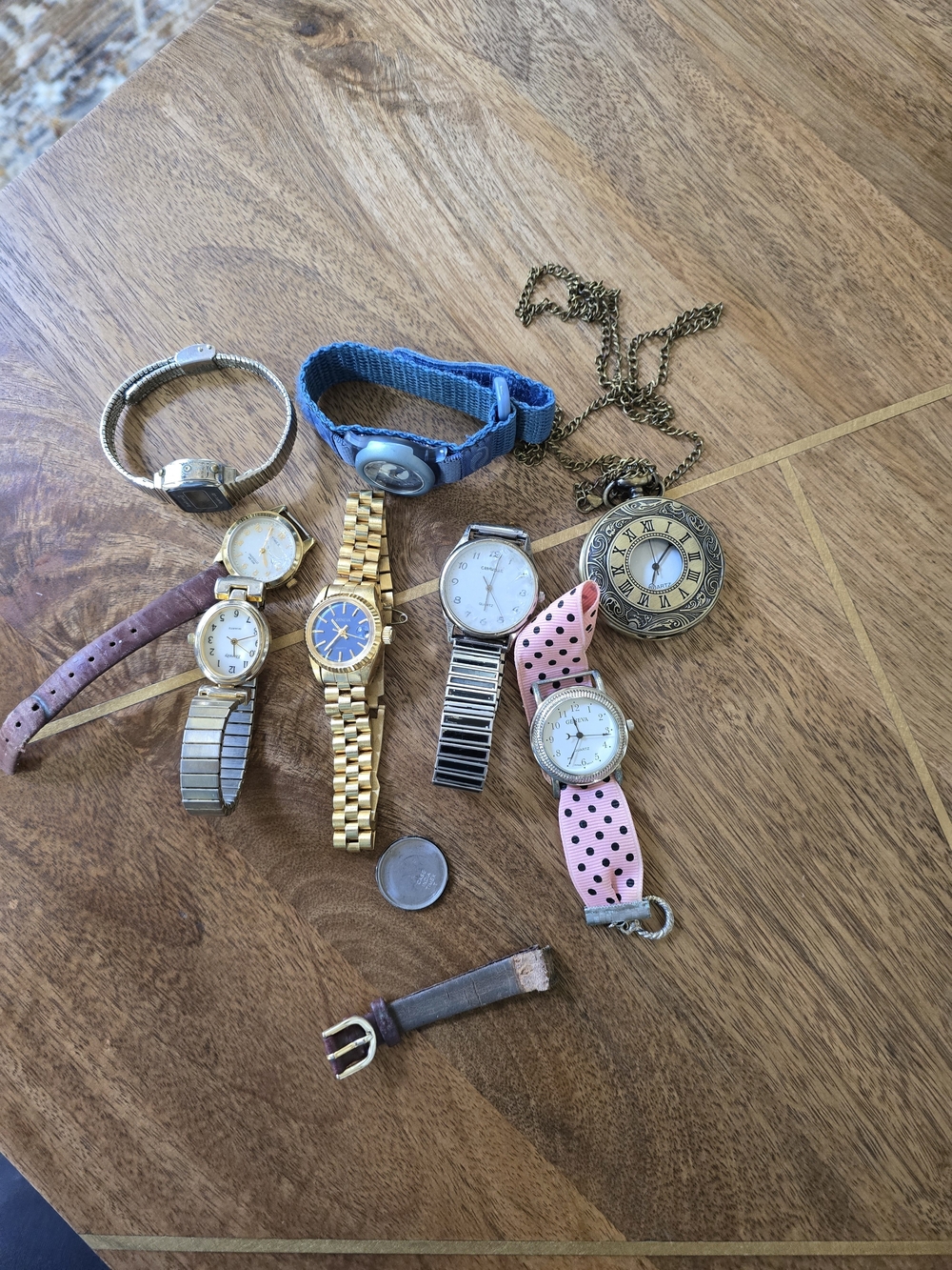 Assorted Women's Fashion Watches - Pink, Blue, Gold, Silver, Brown Parts Only